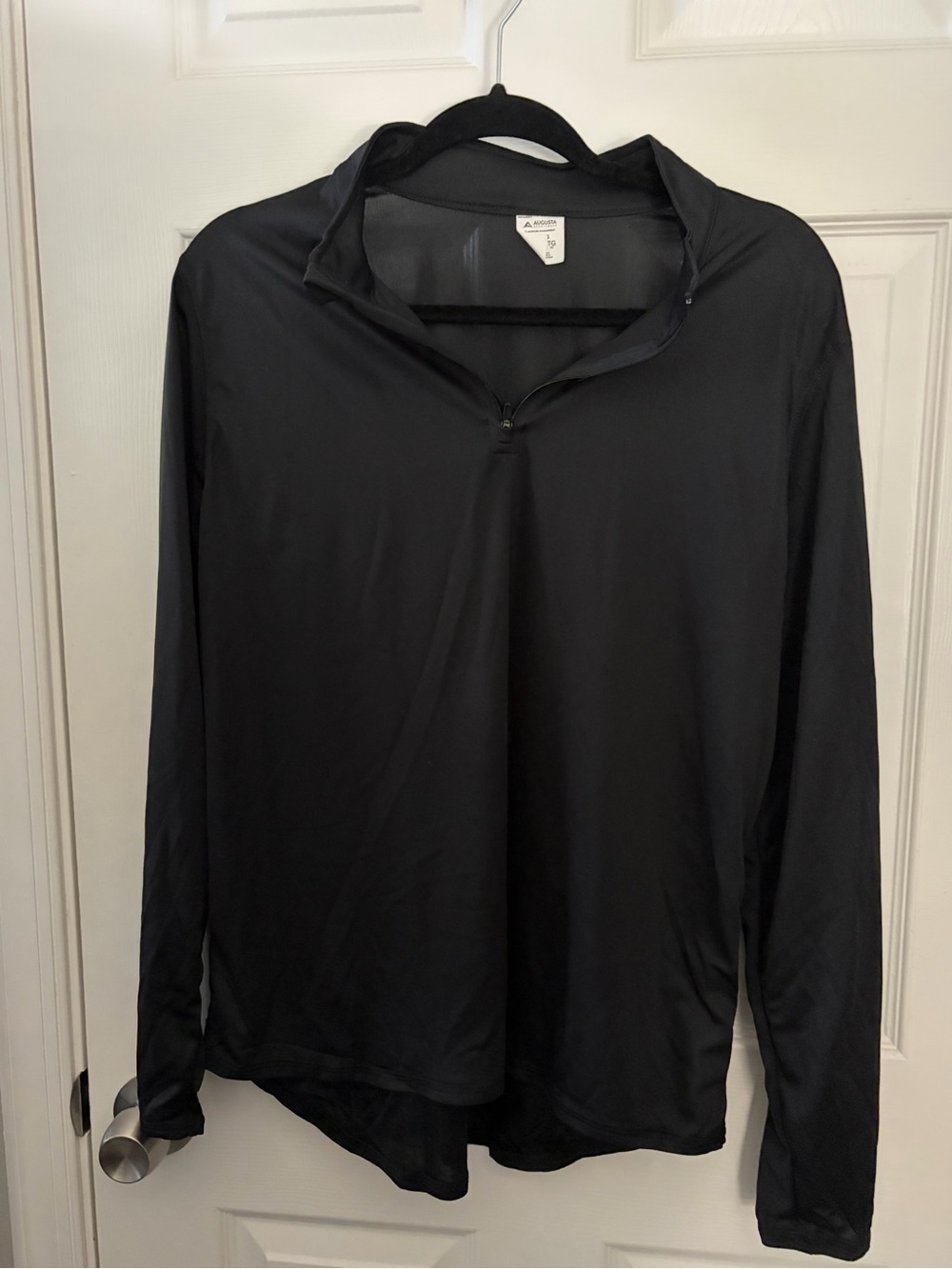 Women’s Black Quarter-Zip Long Sleeve Pullover